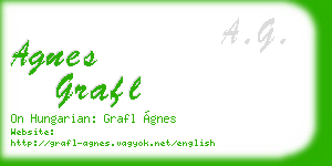 agnes grafl business card